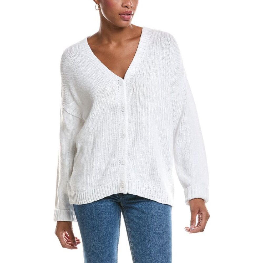 Rd Style Womens Varari Long Sleeve V Neck Cardigan, White